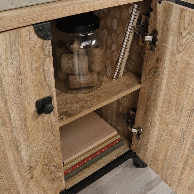 Milled Mesquite Finish Bookcase with Doors B7090
