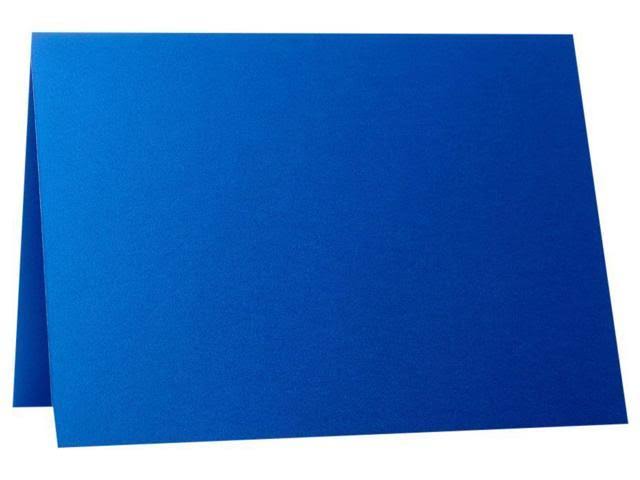 A6 Folded Card (4 5/8 x 6 1/4) - Boutique Blue (1000 Qty.) Y594