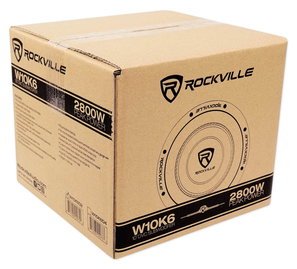 10" 2000w Peak Dual 2-Ohm Car Audio Subwoofer 500w RMS Y209