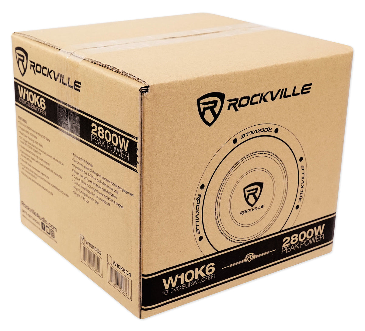 10" 2000w Peak Dual 2-Ohm Car Audio Subwoofer 500w RMS Y209