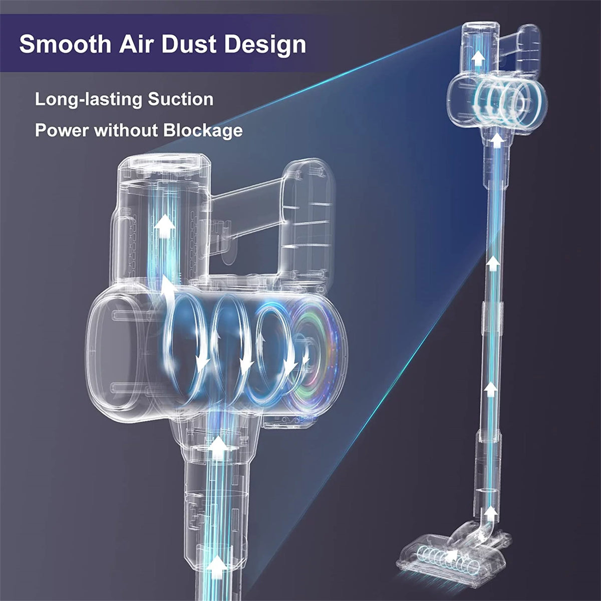 Cordless Vacuum Cleaner 6-in-1 Lightweight Stick E590