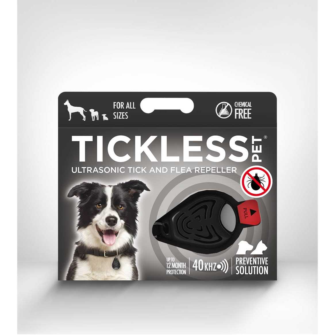 Ultrasonic Tick and Flea Repeller Black Z9204