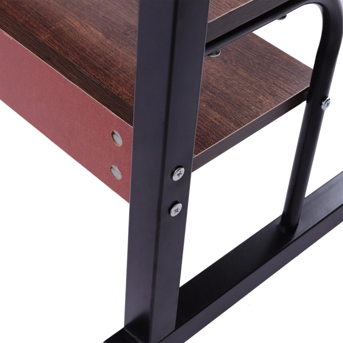 Height Adjustable Portable Mobile Side Table with Wheels M18200