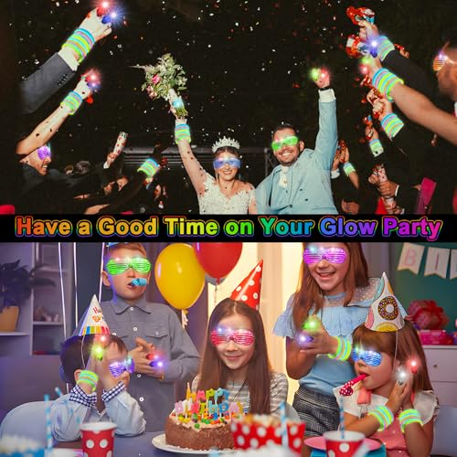 84PCS LED Glow Glasses A619