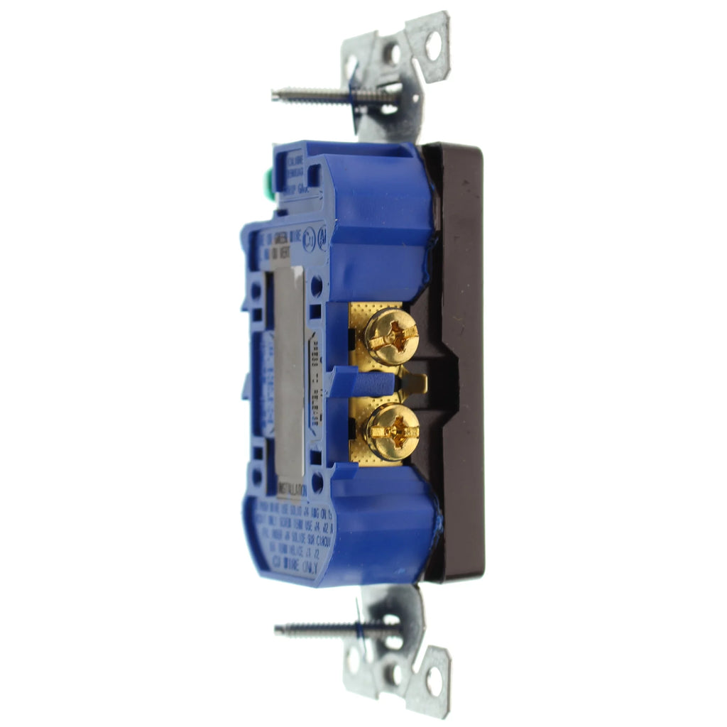 Duplex Decorator Receptacle Outlet, 15-Amp, 120-Volt, Brown, 16-Pack W784716