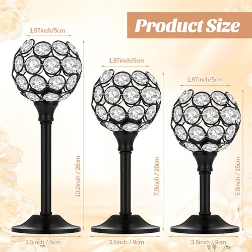 18 Pieces Crystal Candle Holders B314702