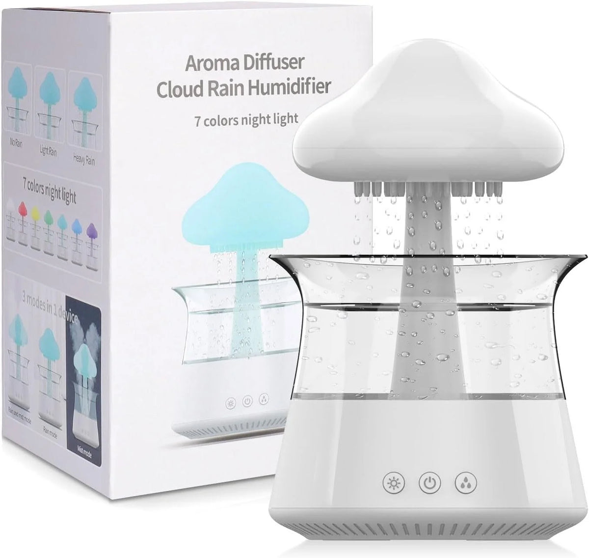 300ML Essential Oil Diffuser with 7 Colors LED Lights S98579