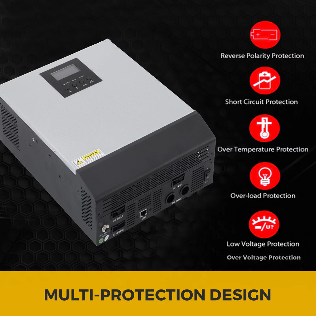 3KVA 24V MPPT Pure Sine Wave Power Inverter Solar Charger H4416