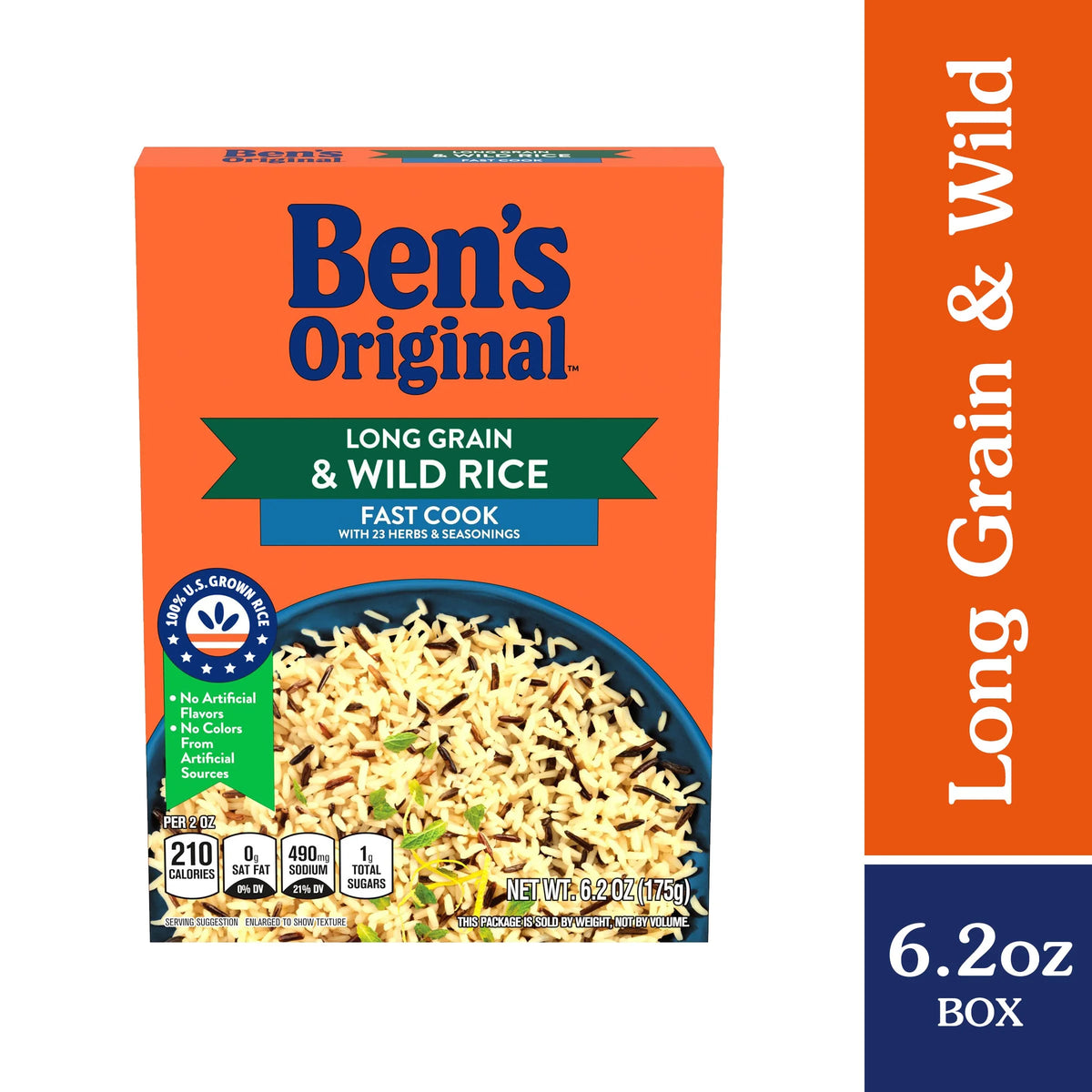 Long Grain Rice And Wild Rice, 6.2 Oz Box (Pack Of 12) S3840