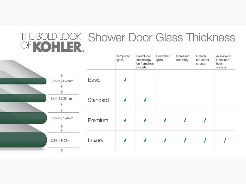 Frosted Glass Shower Door F865