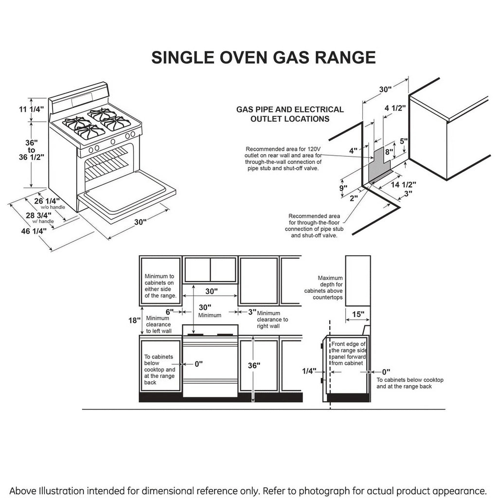 30" Free-Standing Gas Range O4559