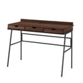 42x22 3-Drawer Angled Front Desk Dark Walnut L42121