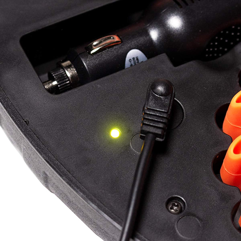 Rechargeable 16 LED Road Flare Disc Warning Beacon Emergency Flares with Charger & Carrying Case T53382