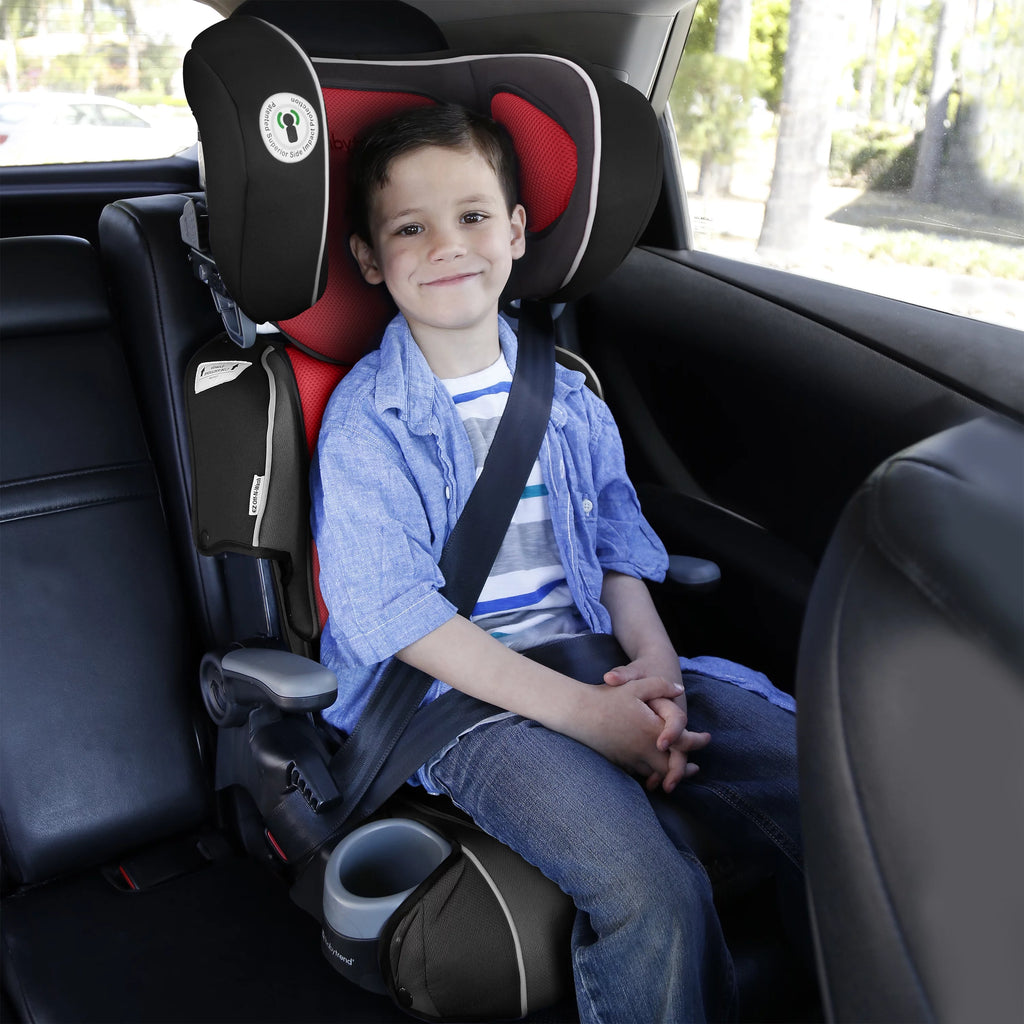 Red Folding High Back Booster Car Seat I5980