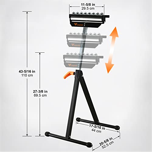 Roller Support Stand 132 Lbs Load Capacity Twin Pack P495