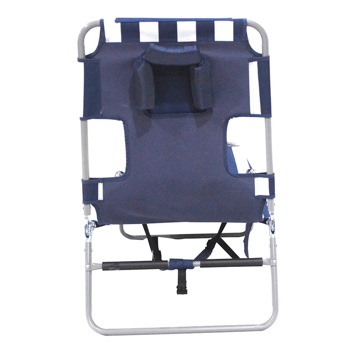 Striped Blue Backpack Beach Chair H87393