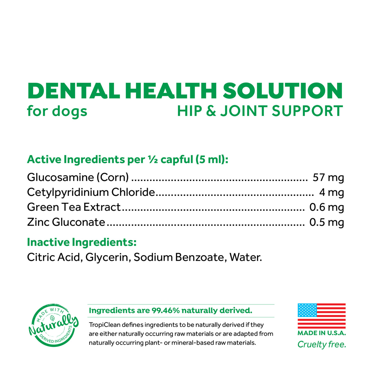 16oz Oral Care Water Additive for Dogs G14085