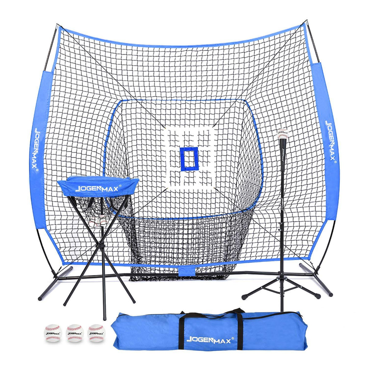 7x7 Practice Net with Carrying Bag Baseball Softball Bundle K25205