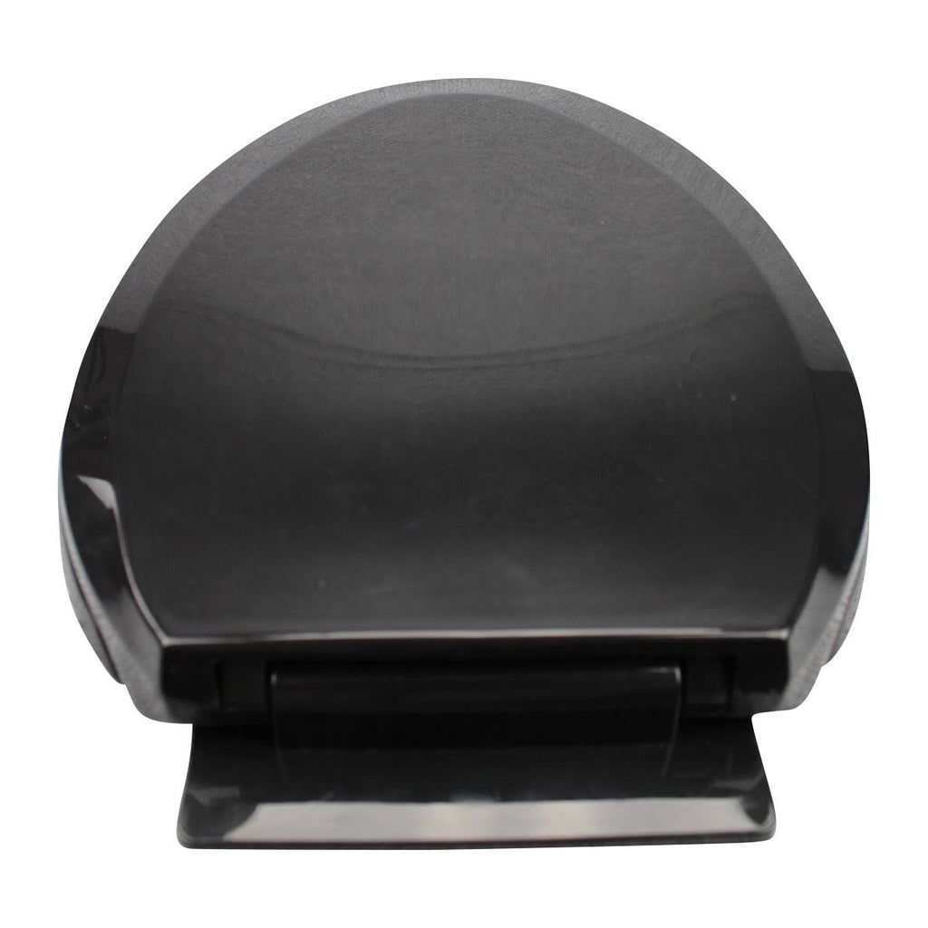 2 No Slam Easy Close Black Plastic Elongated Toilet Seat U8360