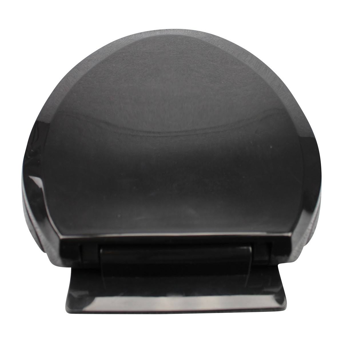 2 No Slam Easy Close Black Plastic Elongated Toilet Seat U8360