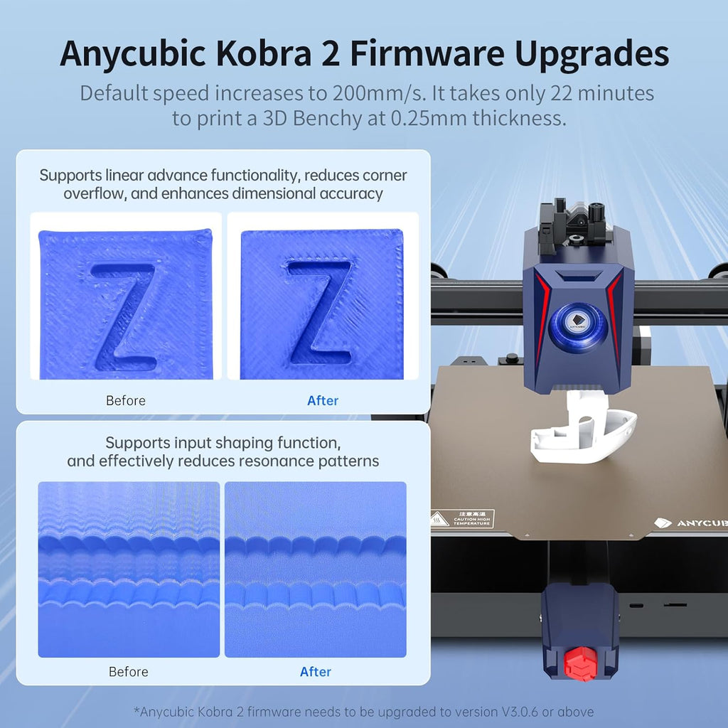 Black Bundle Anycubic Kobra 2 3D Printer, 1.75mm 1kg Filament K58379