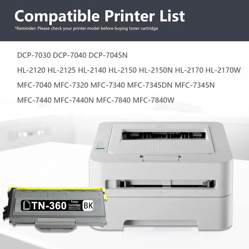3 Pack Black Toner Cartridge for Brother Printer R770136