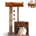 Modern Wooden Cat Scratching Post with Silvervine Balls R585112
