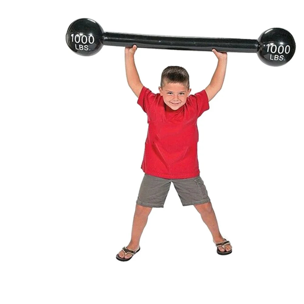 Inflatable Barbell Toy PVC Party Props W51751