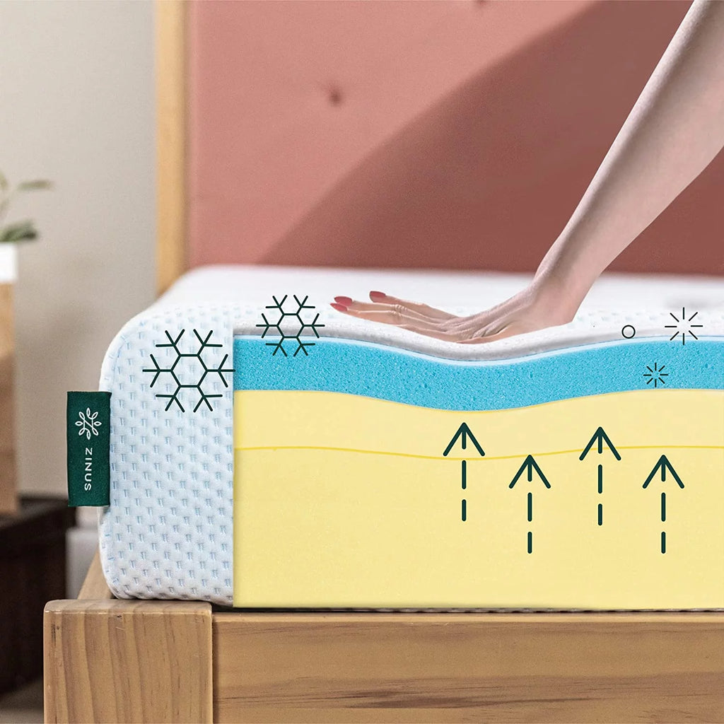 6 Inch Cooling Gel Memory Foam Mattress Queen H1402
