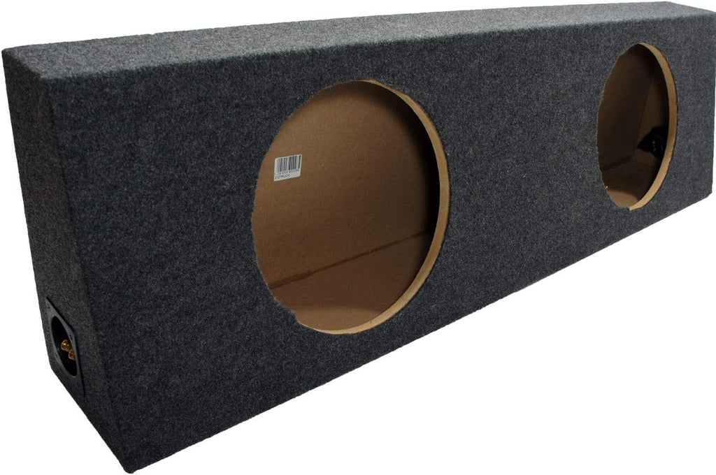 Dual 12 Subwoofer Truck Sub Box Enclosure 5/8 MDF Gray G345