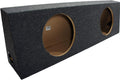 Dual 12 Subwoofer Truck Sub Box Enclosure 5/8 MDF Gray G345