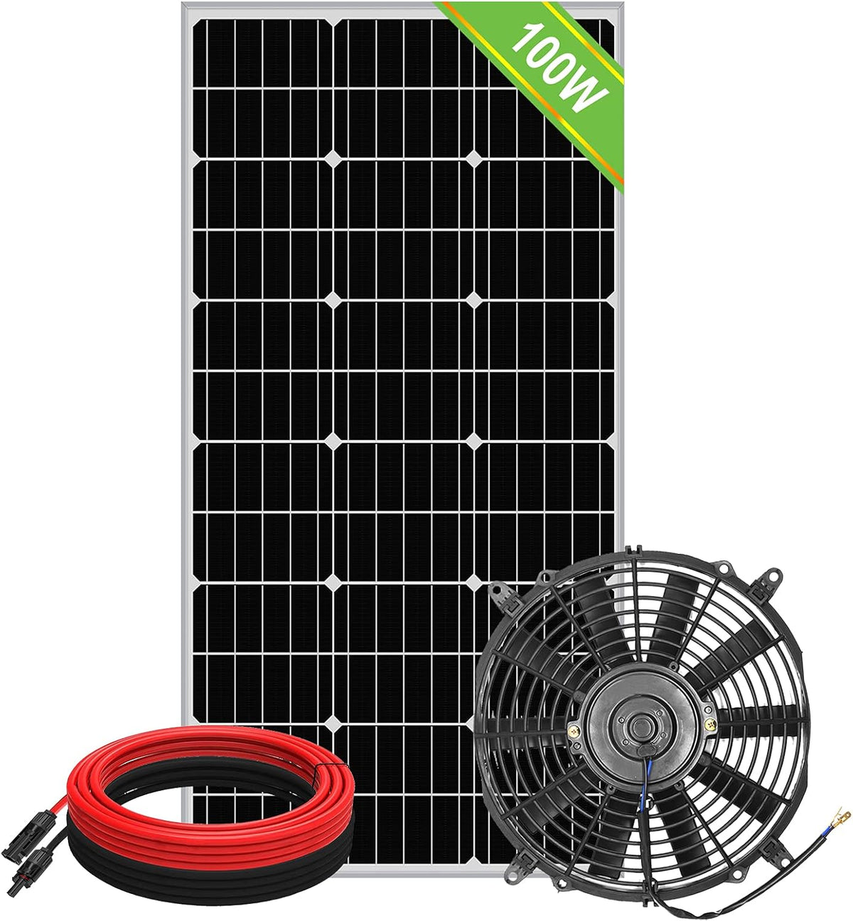 Solar Powered 50-Watt Roof Ventilation Fan Kit P4495