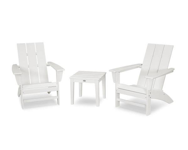 Lime White 3-Piece Adirondack Chair Set F324