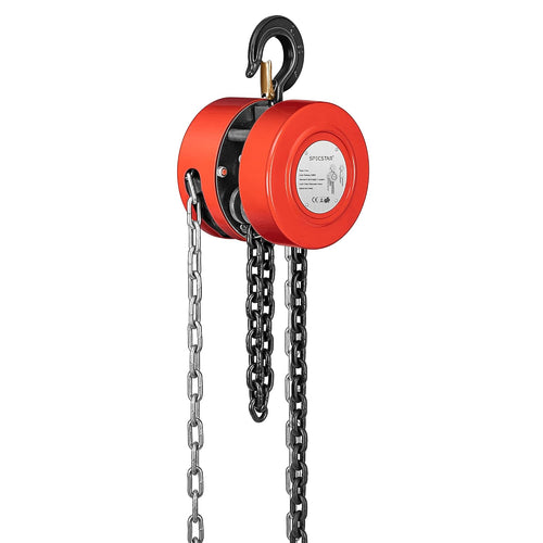 10 Feet Manual Hand Lift Steel Chain Block Hoist with 2 Hooks 2 Ton Capacity Z200