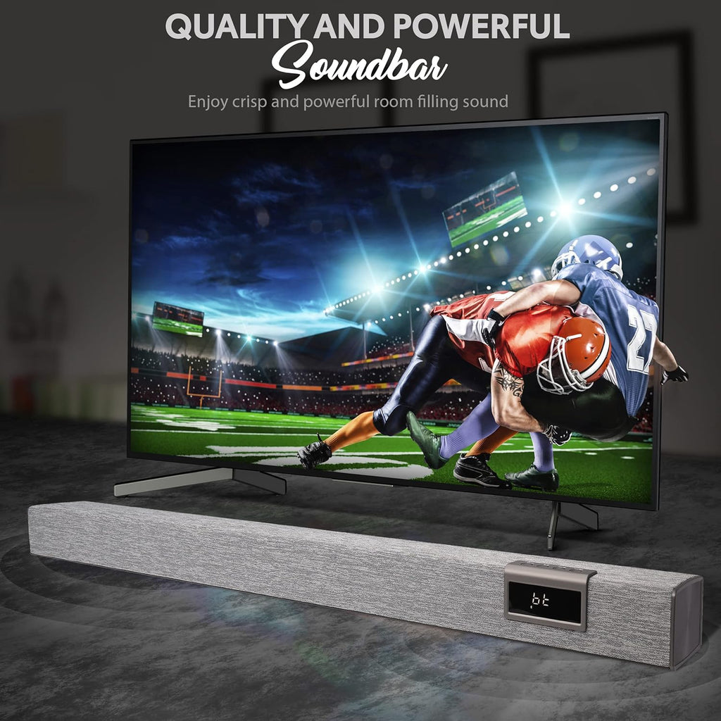 60W 35" Bluetooth Sound Bar with Remote Control E92567