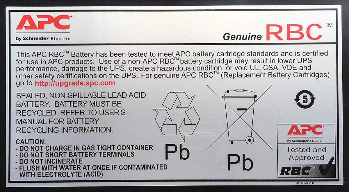 APC UPS Battery Replacement Pack of 2 R2327