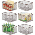 Metal Wire Kitchen Pantry Storage Organizer Bin M365
