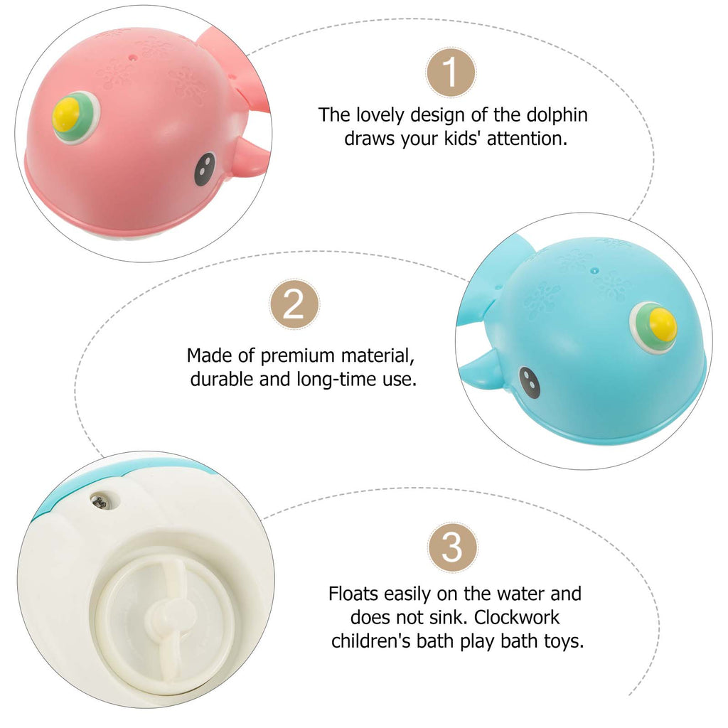 2 Pcs Wind-up Bathtub Toys G497