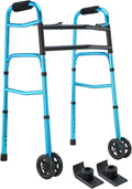 Heavy Duty Folding Walker with 5 Inches Wheels K43956