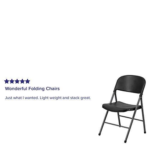 Black Plastic Folding Chair E3563