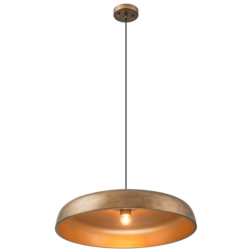 1-Light Dimmable Dome Mid-Century Modern Pendant M844