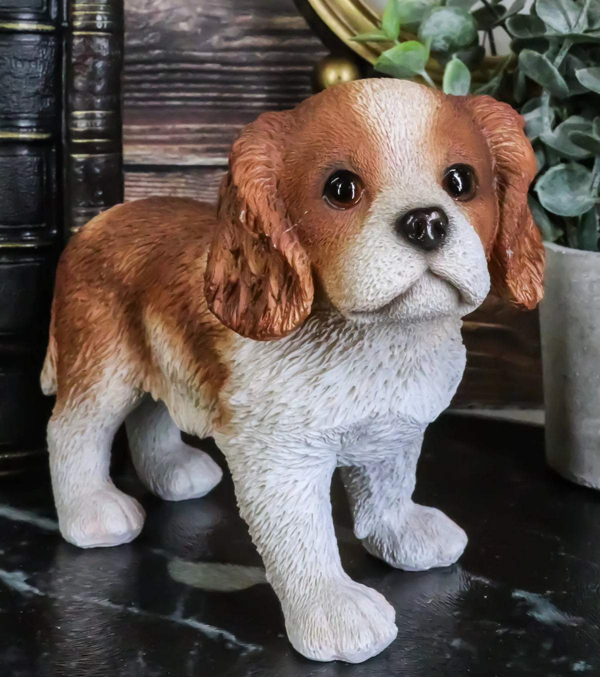 Cavalier King Charles Spaniel Dog Statue 6.25" Long Q638