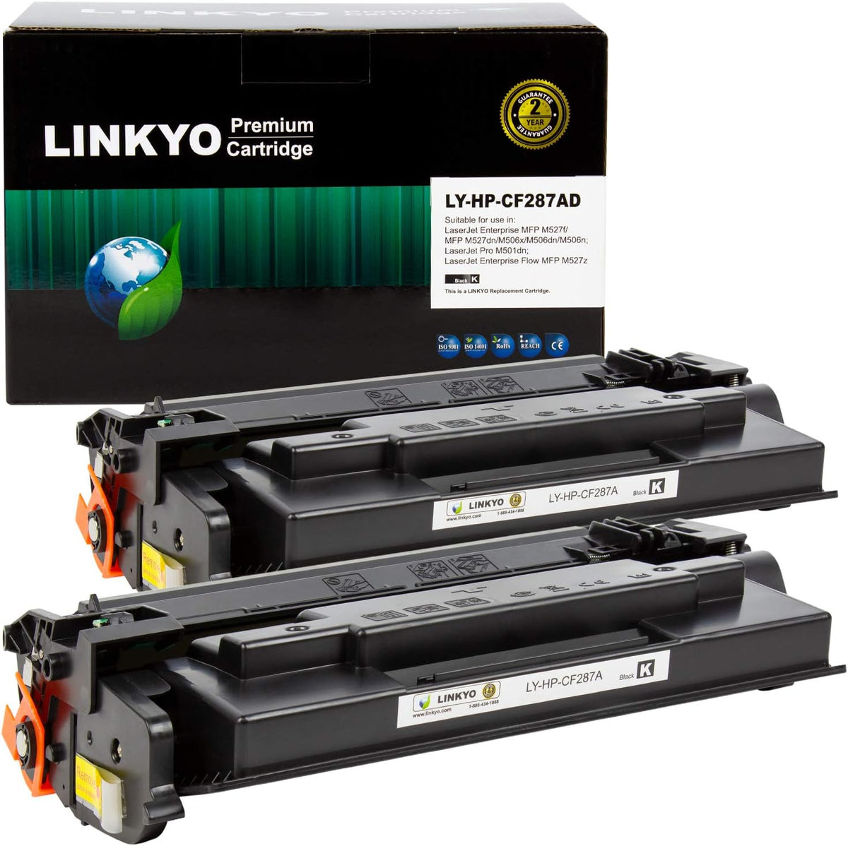Compatible Toner Cartridge Replacement (Black, 2-Pack) Z8684