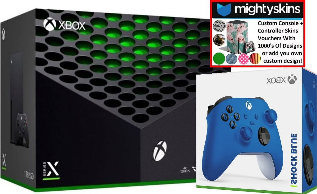 Xbox Series X 1TB Console with Extra Wireless Controller - Shock Blue S6505
