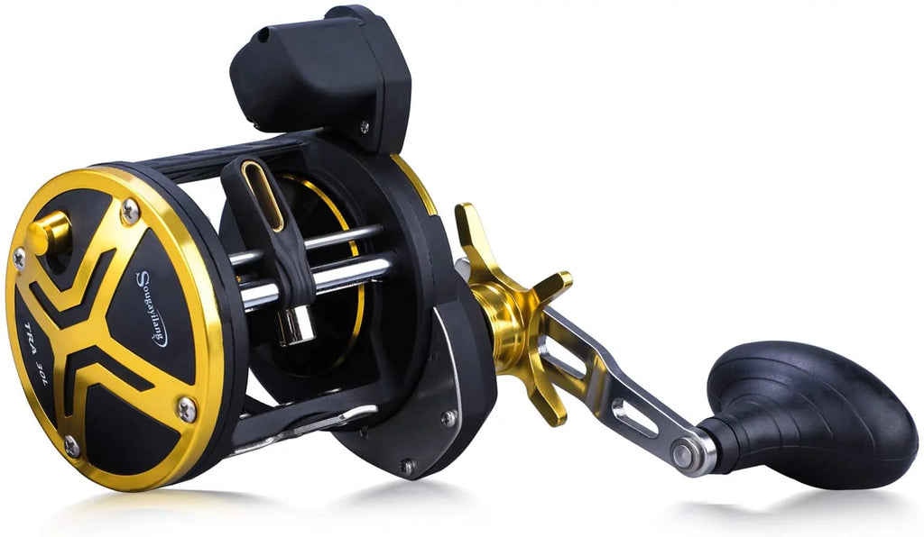 Line Counter Fishing Reel Conventional Level Wind Trolling Reel K50100