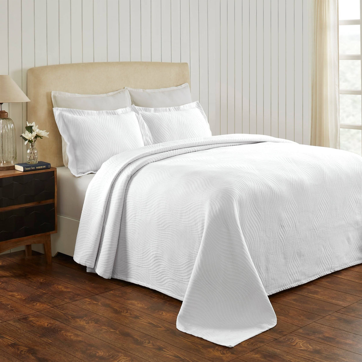 Cotton Jacquard Matelasse Bedspread Set O72781