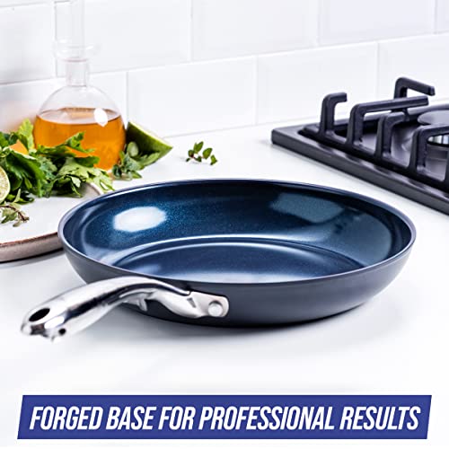 Grey 10" Hard Anodized Ceramic Nonstick Frying Pan U8287