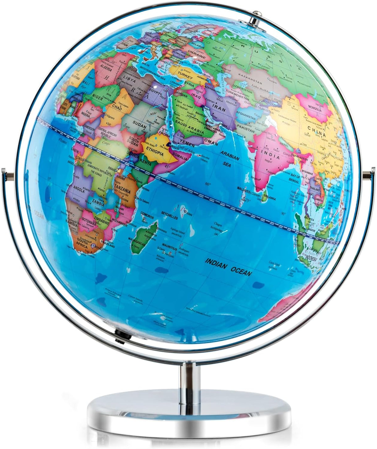 13” Desktop Geographic Globe with LED Light G6319