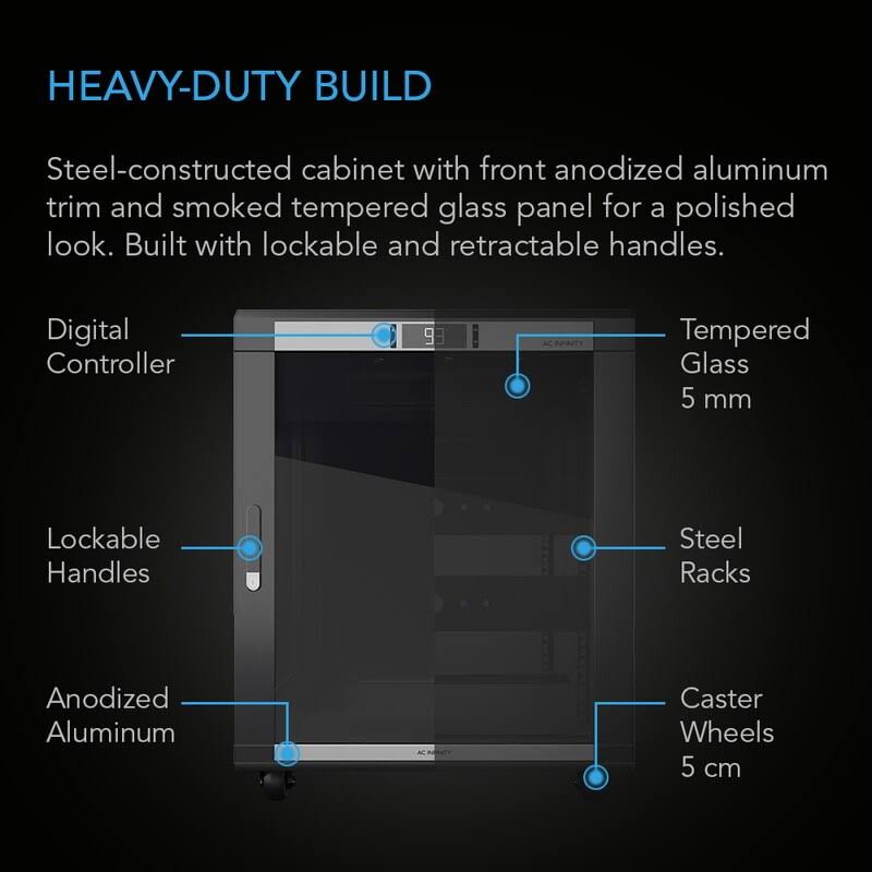 Wall Mount Equipment Rack Cabinet with Smart Controller 12U X6899