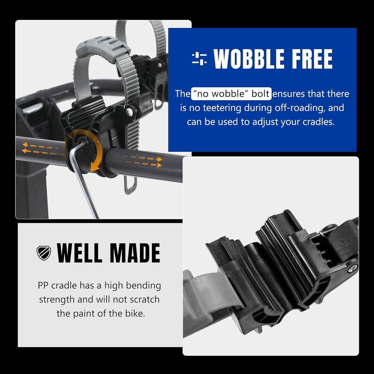 2-Bike Hitch Mount Carrier Rack D10178